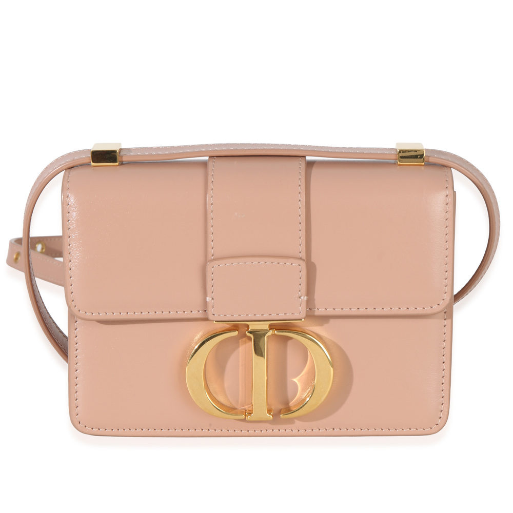 Christian Dior Light Pink Smooth Calfskin Micro 30 Montaigne Flap Bag